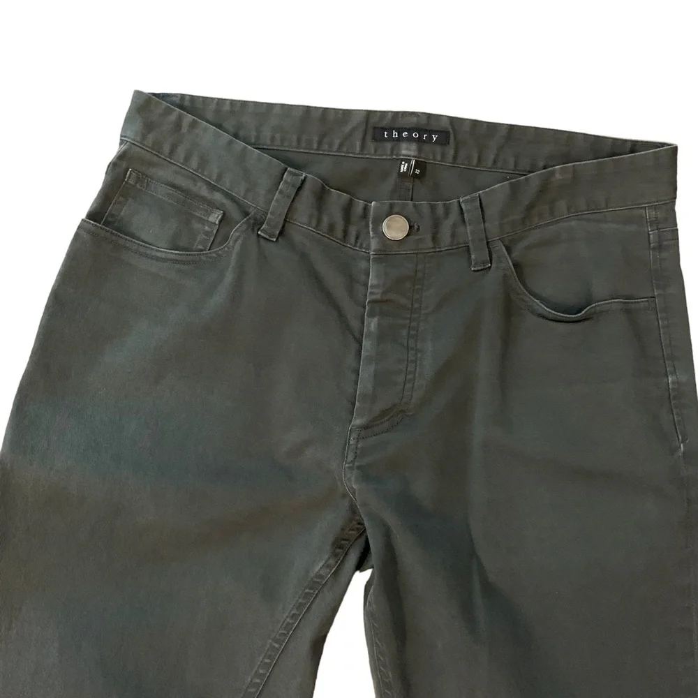 THEORY Button Fly Raffi Slim Fit Jeans Mens 32 Waist 3545 - Picture 3 of 8